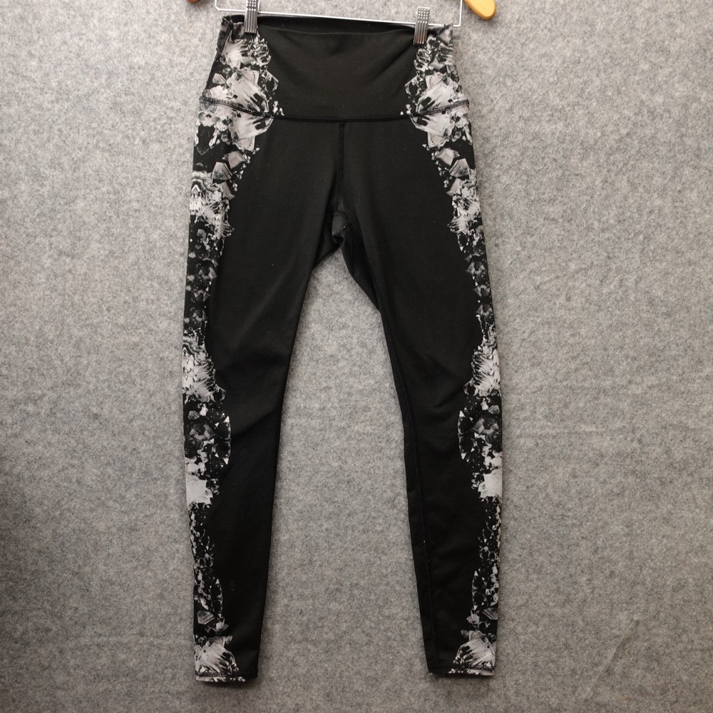 ALO Yoga Airbrush Leggings Womens SMALL Black Dark Crystal Performance Stretch